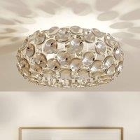 Lindby ceiling lamp Reza, 48 cm, chrome-coloured, E14