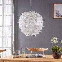 Lindby Spherical pendant light Corin in white