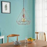 Lindby Copper-coloured cage pendant light Jossa
