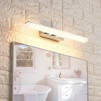 Lucande LED bathroom wall light Julie, 46cm, chrome, metal, IP44