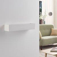 Lindby Arya wall light, up/down, white, plaster, G9, 2-bulb, paintable
