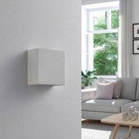 Lindby Anneke - angular LED wall light made of plaster