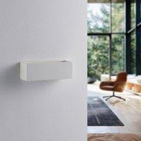 Lindby wall light Santino, 22 cm, plaster, G9, paintable