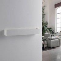 Lindby Santino wall light, 51 cm, plaster, G9, paintable
