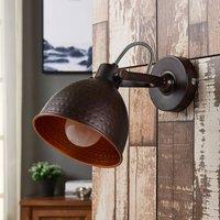 Lindby Mirielle - brown wall light, orange interior
