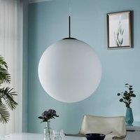 Lindby pendant light Marike, white, glass, 40 cm