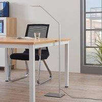 Lucande Resi LED floor lamp with dimmer, ideal for reading