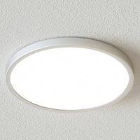 Arcchio Solvie LED ceiling light, silver, round, 30 cm