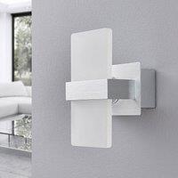 Lindby LED wall light Yorick with white plastic panel