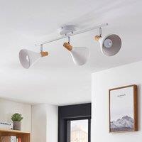 Lindby ceiling light Arina, 53 cm, white, 3-bulb, E14
