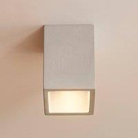 Lindby Concrete ceiling light Gerda with an angular shape