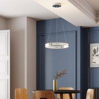 Lucande LED pendant light Lyani, 50 cm, chrome, dimmable