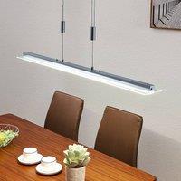 Lindby LED linear pendant light Sladja with touch dimmer