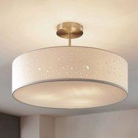 Lindby Ceiling lamp Umma, semi-flush, white