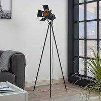 Lindby Tripod floor lamp Devon in black