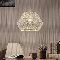 Lindby Hanging light Ottavio made of woven paper, white