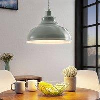 Lindby Albertine vintage pendant light, metal, light blue