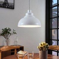 Lindby pendant light Albertine, 29 cm, white, metal