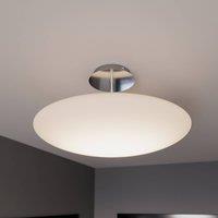 Lindby LED ceiling light Gunda, white, glass, 48cm