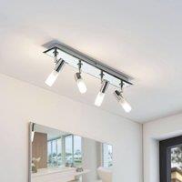 Lindby bathroom spotlight Zela, length 53 cm, chrome, 4-bulb