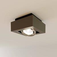 Arcchio Ronka downlight, GU10, 1-bulb, dark grey