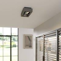 Arcchio downlight Ronka, 34 cm, 2-bulb, grey, GU10