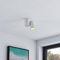 Arcchio Gesina ceiling lamp, 1-light, white, aluminium, 11.6 cm