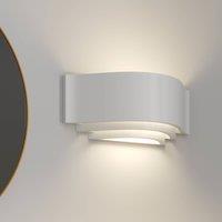 Lindby Amran plaster wall lamp, white, three-level
