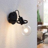 Lindby Mirtel wall light, black