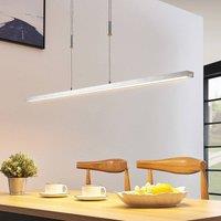 Lucande LED pendant light Myron, touch dimmer, CCT, aluminium