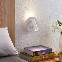 Lucande Magya 2-bulb LED wall light. round