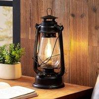 Lindby table lamp Raisa, rust-coloured, metal, lantern, E14