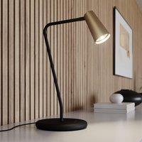 Lucande Angelina table lamp, brass gold