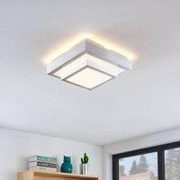 Lindby Mirco LED ceiling lamp, angular, 27 cm