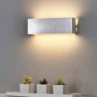 Lindby Square aluminium LED wall lamp Ranik