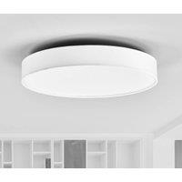 Lindby LED ceiling lamp Saira, 50 cm, white, textile