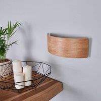 Lindby Rafailia LED wall light 33 cm, wood