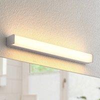 Lindby LED bathroom lamp Klea, 60 cm, chrome, metal, IP44
