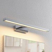 Lindby LED mirror light Jukka, 60 cm, chrome, metal, IP44