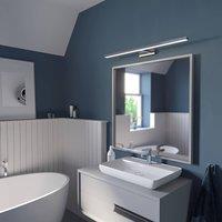 Lindby LED mirror light Jukka, 90 cm, chrome, metal, IP44