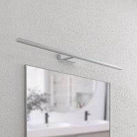 Lindby LED mirror light Jukka, 120 cm, chrome, metal, IP44