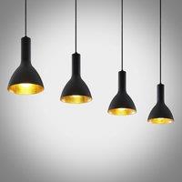 Arcchio Cosmina hanging lamp, 4-bulb long black