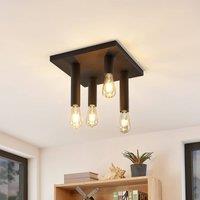 Lindby Belana ceiling lamp angular, 4-bulb