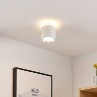 Arcchio Walisa ceiling lamp, 10 cm, white, aluminium, diffuser