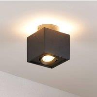 Arcchio ceiling lamp Walisa, 10 x 10 cm, black, GU10