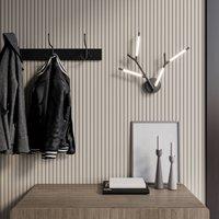 Lucande Cuerno LED wall light in black and white