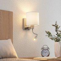 Lucande wall lamp Brinja, 45 cm, swivelling, reading light, E27