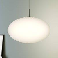 Lindby pendant light Sonika, 40 cm, nickel-coloured, glass, E27