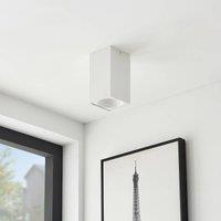 Arcchio Hinka ceiling light, angular, 18 cm, white