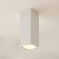 Arcchio Hinka ceiling light, angular 25.4 cm white